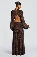 Andrina Maxi Dress - Leopard Print Dress Babyboo Fashion Premium Exclusive Design