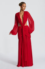 Andrina Maxi Dress - Red Dress Babyboo Fashion Premium Exclusive Design