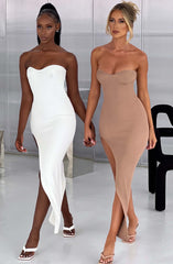 Angela Maxi Dress - Mocha Dress Babyboo Fashion Premium Exclusive Design