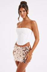 Anissa Mini Skirt - Gold Skirt Babyboo Fashion Premium Exclusive Design