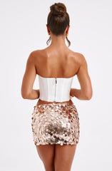 Anissa Mini Skirt - Gold Skirt Babyboo Fashion Premium Exclusive Design