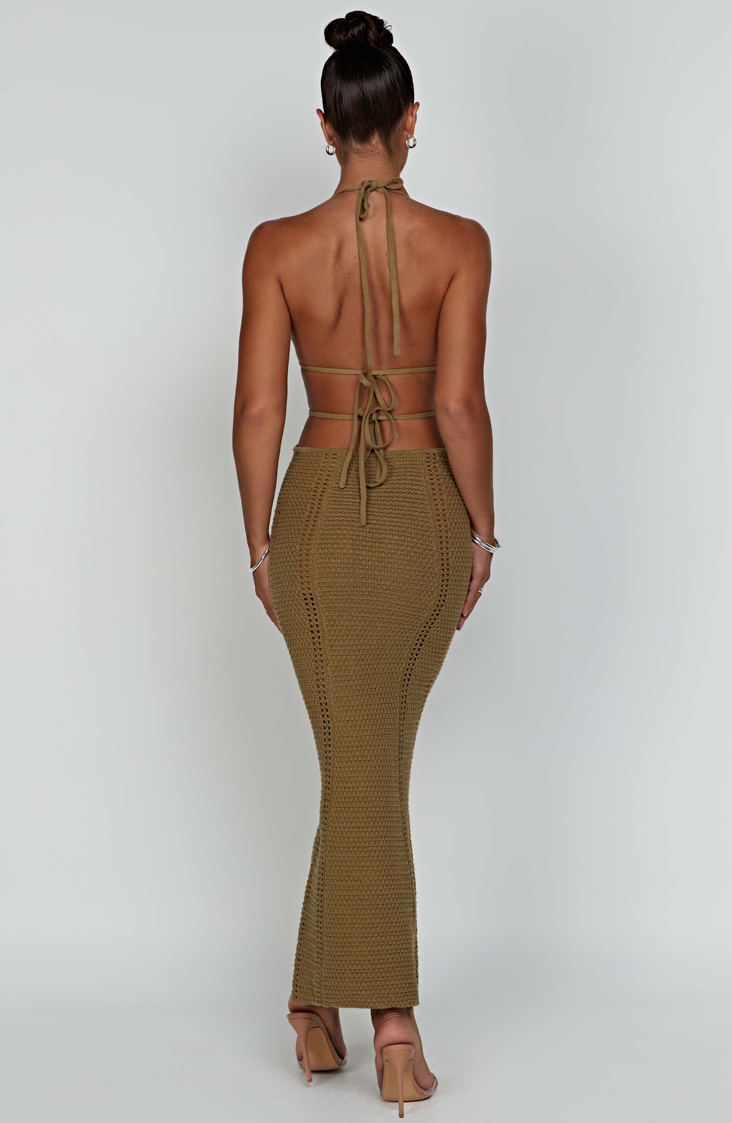 Arabella Maxi Dress - Khaki Dress Babyboo Fashion Premium Exclusive Design