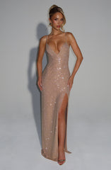 Ashton Maxi Dress - Gold Dress Babyboo Fashion Premium Exclusive Design