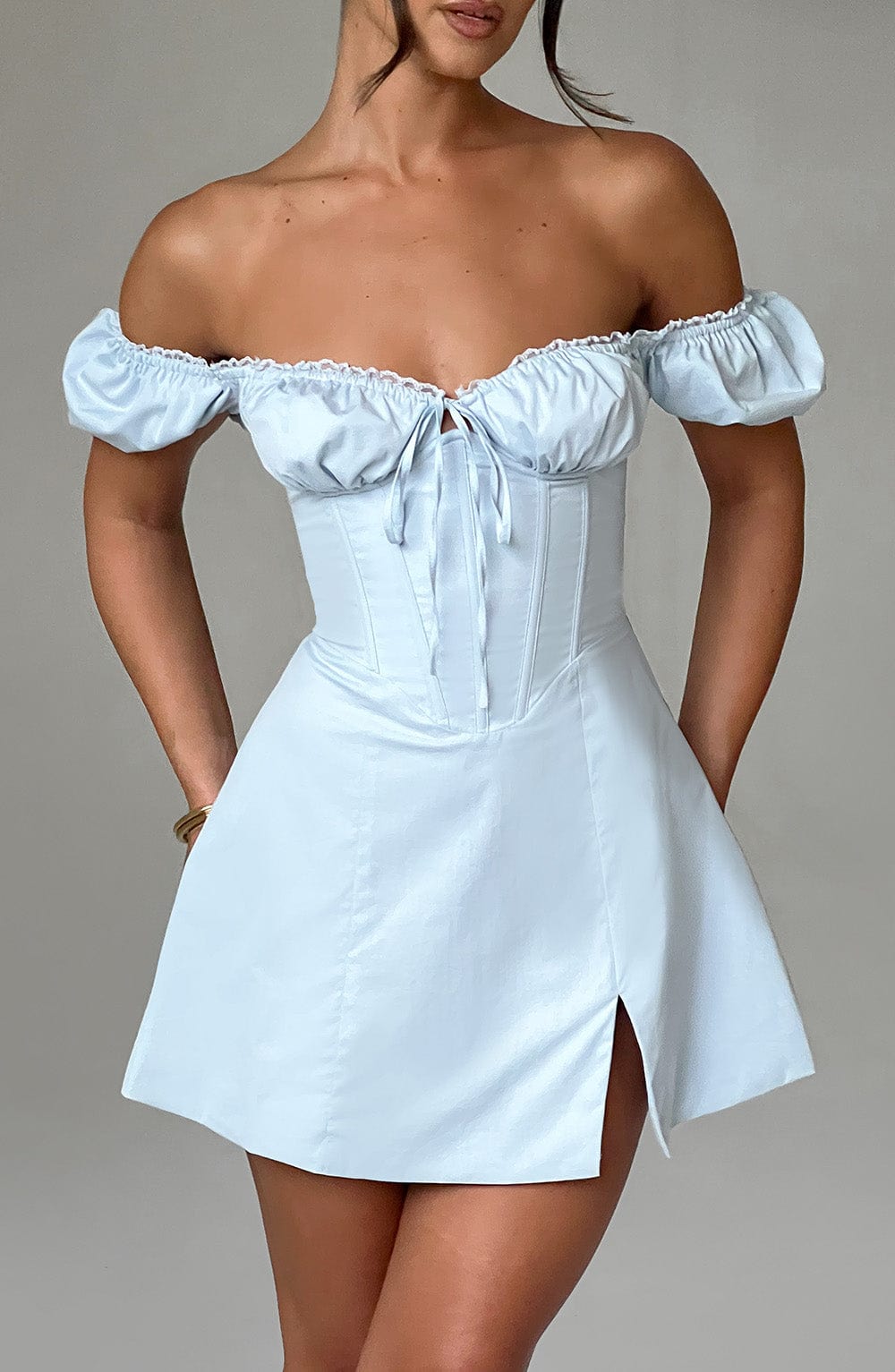 Caitlyn Mini Dress - Blue Dress XS Babyboo Fashion Premium Exclusive Design