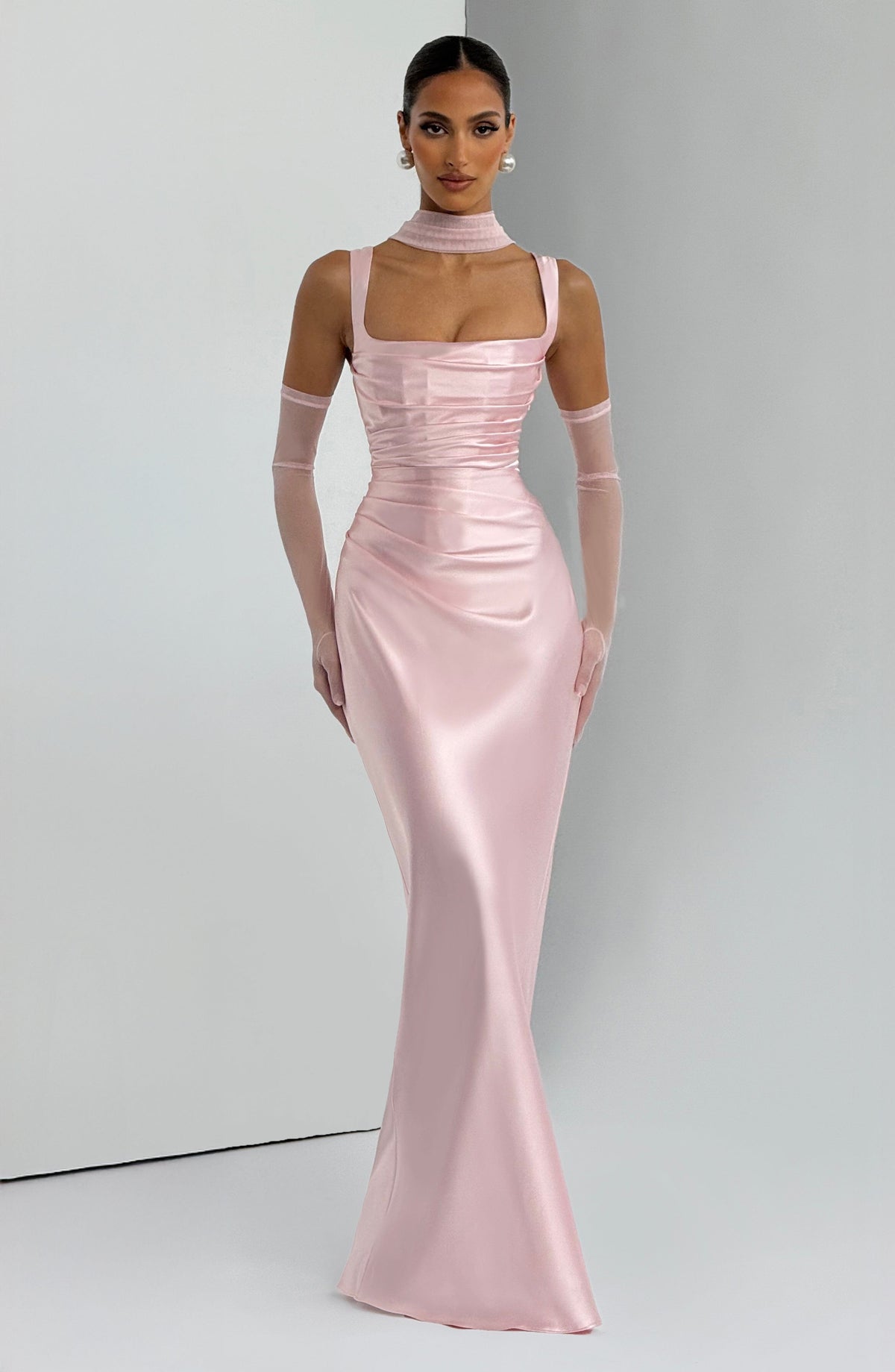 Calanthe Maxi Dress - Blush Dress Babyboo Fashion Premium Exclusive Design