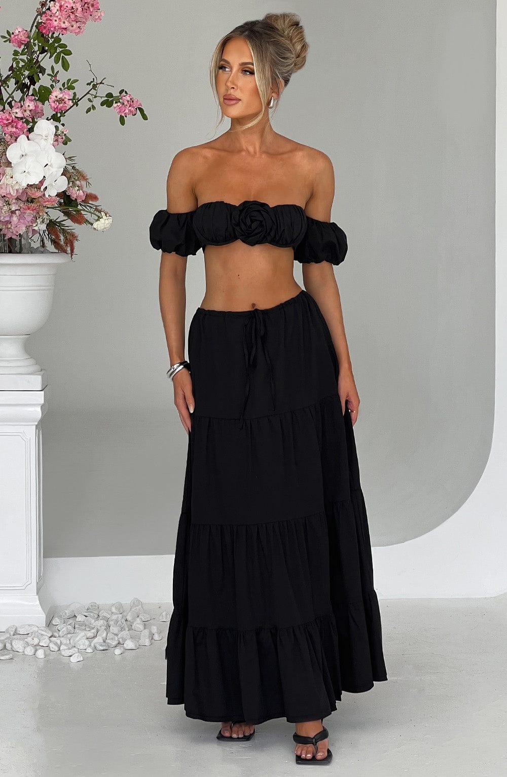 Carmen Maxi Skirt - Black Skirt Babyboo Fashion Premium Exclusive Design