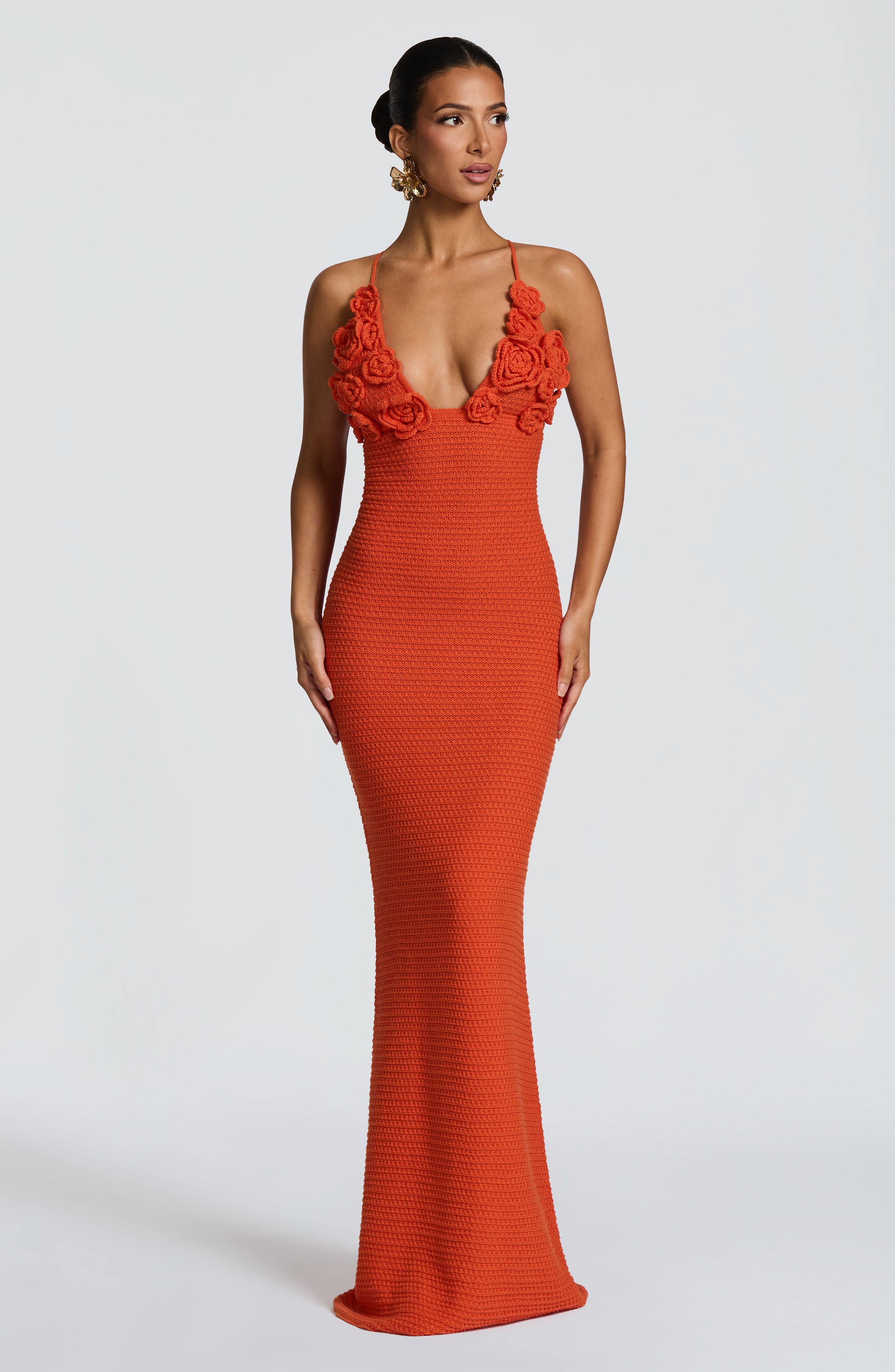 Celaena Maxi Dress - Orange Dress Babyboo Fashion Premium Exclusive Design