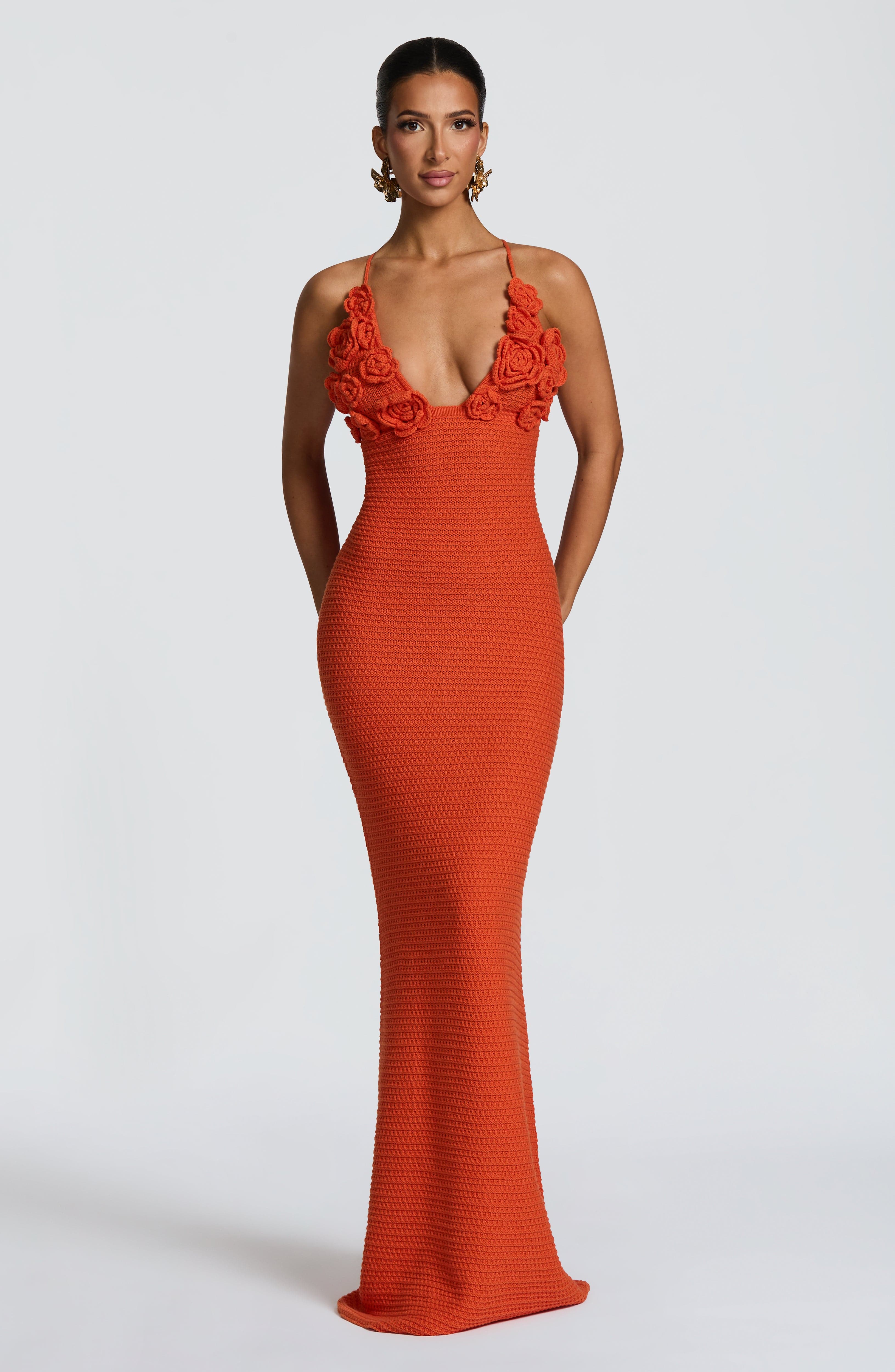 Celaena Maxi Dress - Orange Dress Babyboo Fashion Premium Exclusive Design