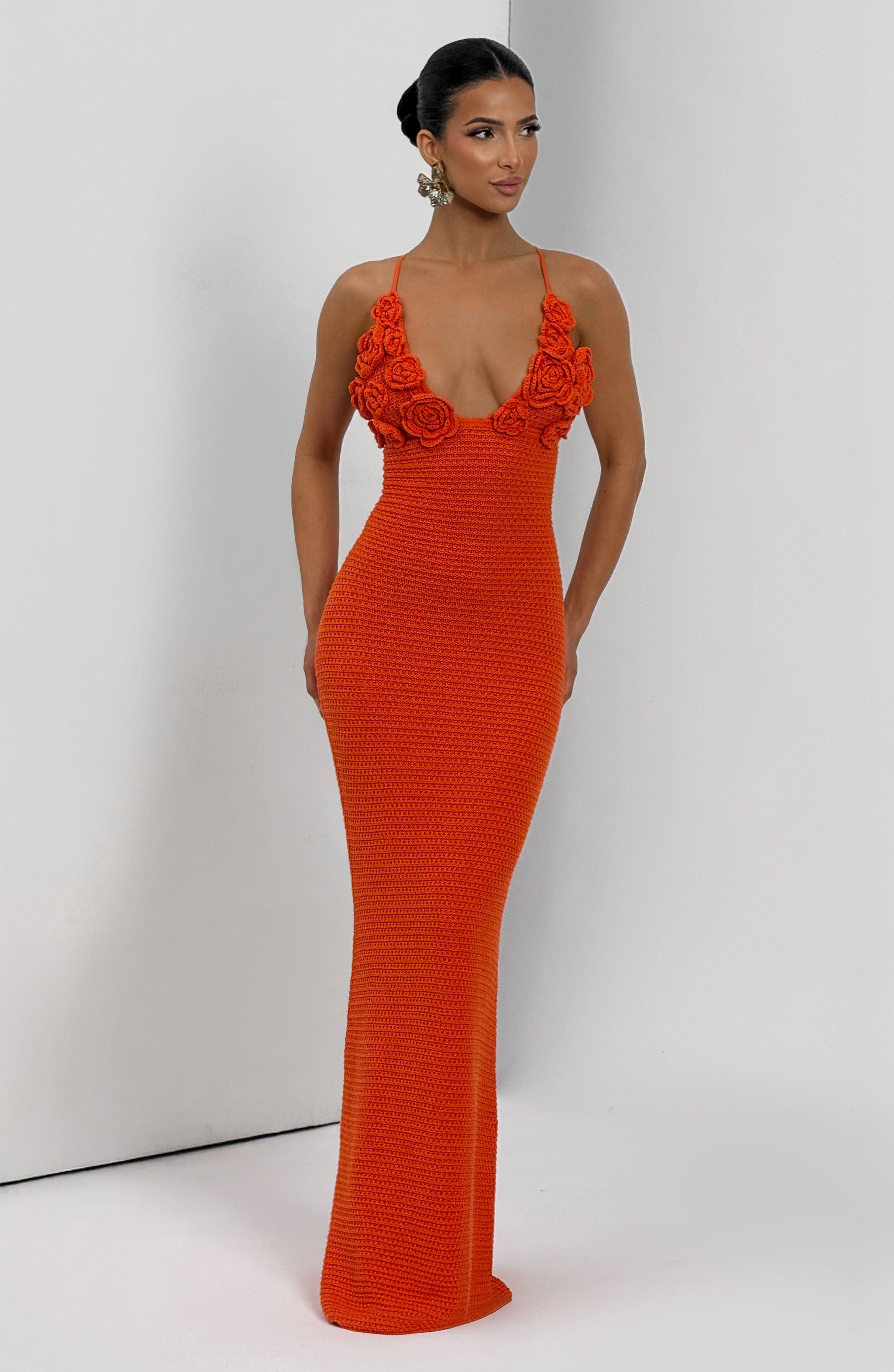 Celaena Maxi Dress - Orange Dress Babyboo Fashion Premium Exclusive Design
