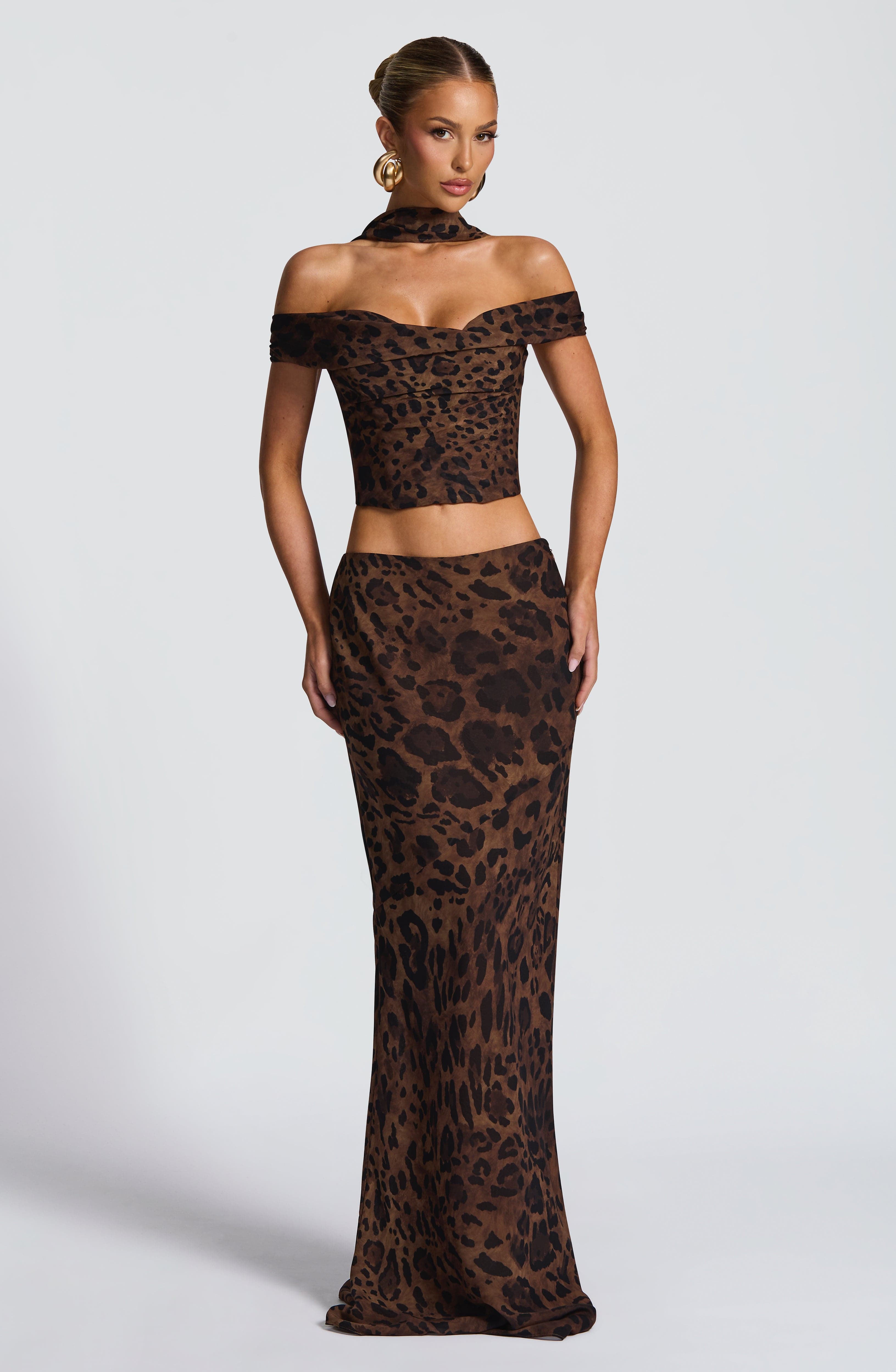 Chrysoula Maxi Skirt - Leopard Print Skirt Babyboo Fashion Premium Exclusive Design