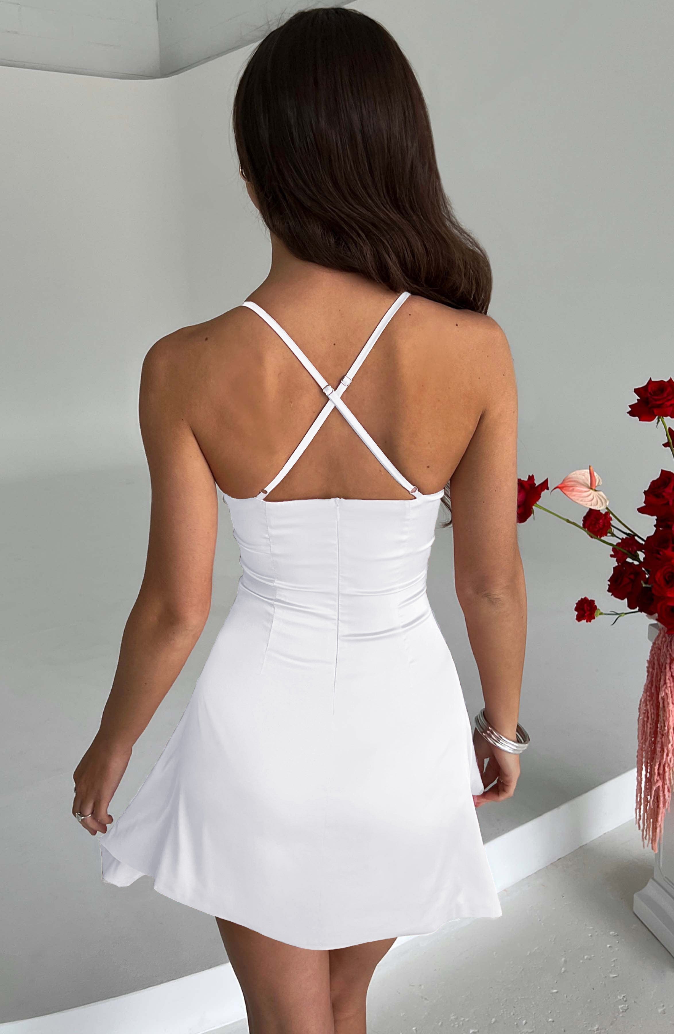 Clarise Mini Dress - Ivory Dress Babyboo Fashion Premium Exclusive Design