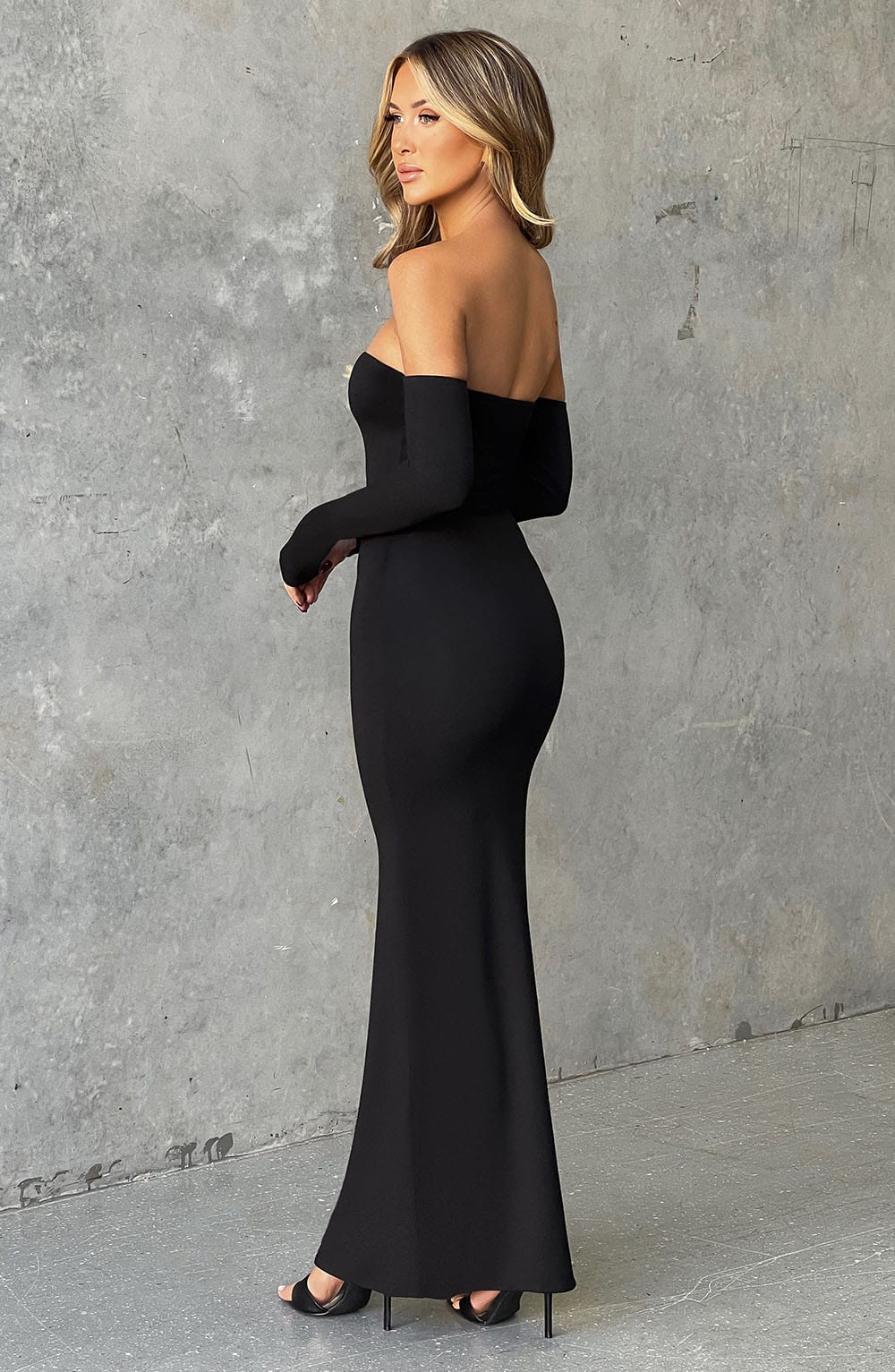 Daphne Maxi Dress - Jet Black Dress XS Babyboo Fashion Premium Exclusive Design