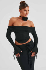Deema Top - Black Tops XS Babyboo Fashion Premium Exclusive Design