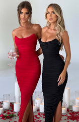 Demi Maxi Dress - Red Dress Babyboo Fashion Premium Exclusive Design