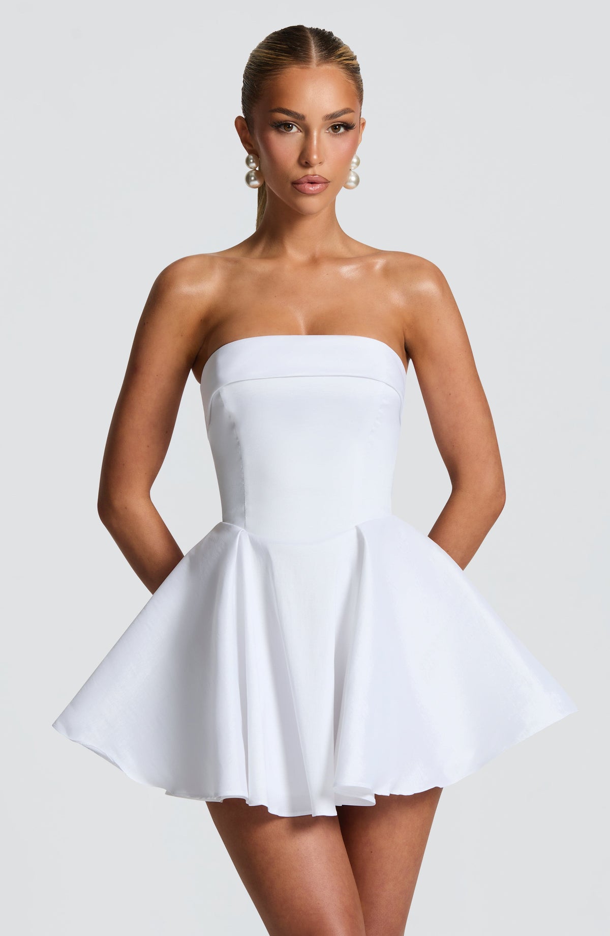 Dionne Mini Dress - Ivory Dress Babyboo Fashion Premium Exclusive Design