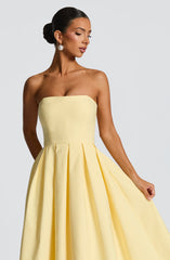 Edith Midi Dress - Lemon Dress Babyboo Fashion Premium Exclusive Design