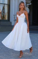 Emerson Midi Dress - Ivory Dress Babyboo Fashion Premium Exclusive Design