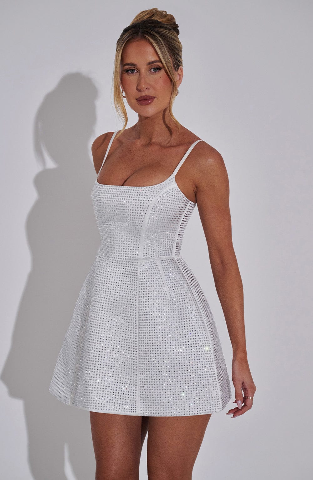 Emma Mini Dress - Ivory Dress Babyboo Fashion Premium Exclusive Design