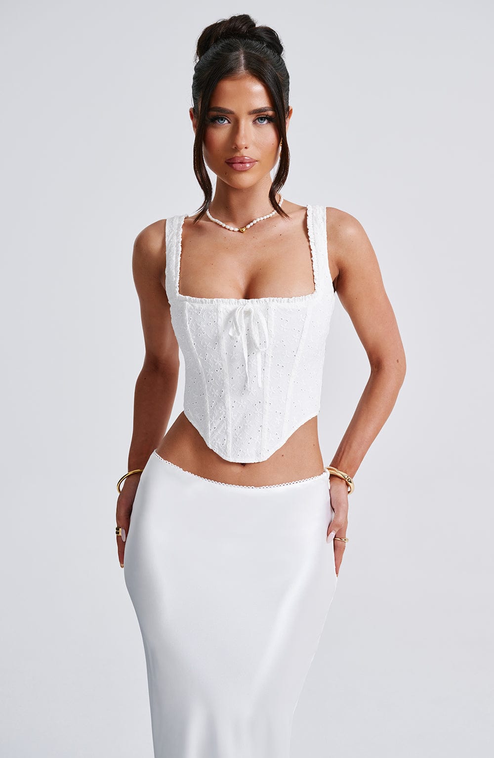 Emory Corset - Ivory Tops Babyboo Fashion Premium Exclusive Design