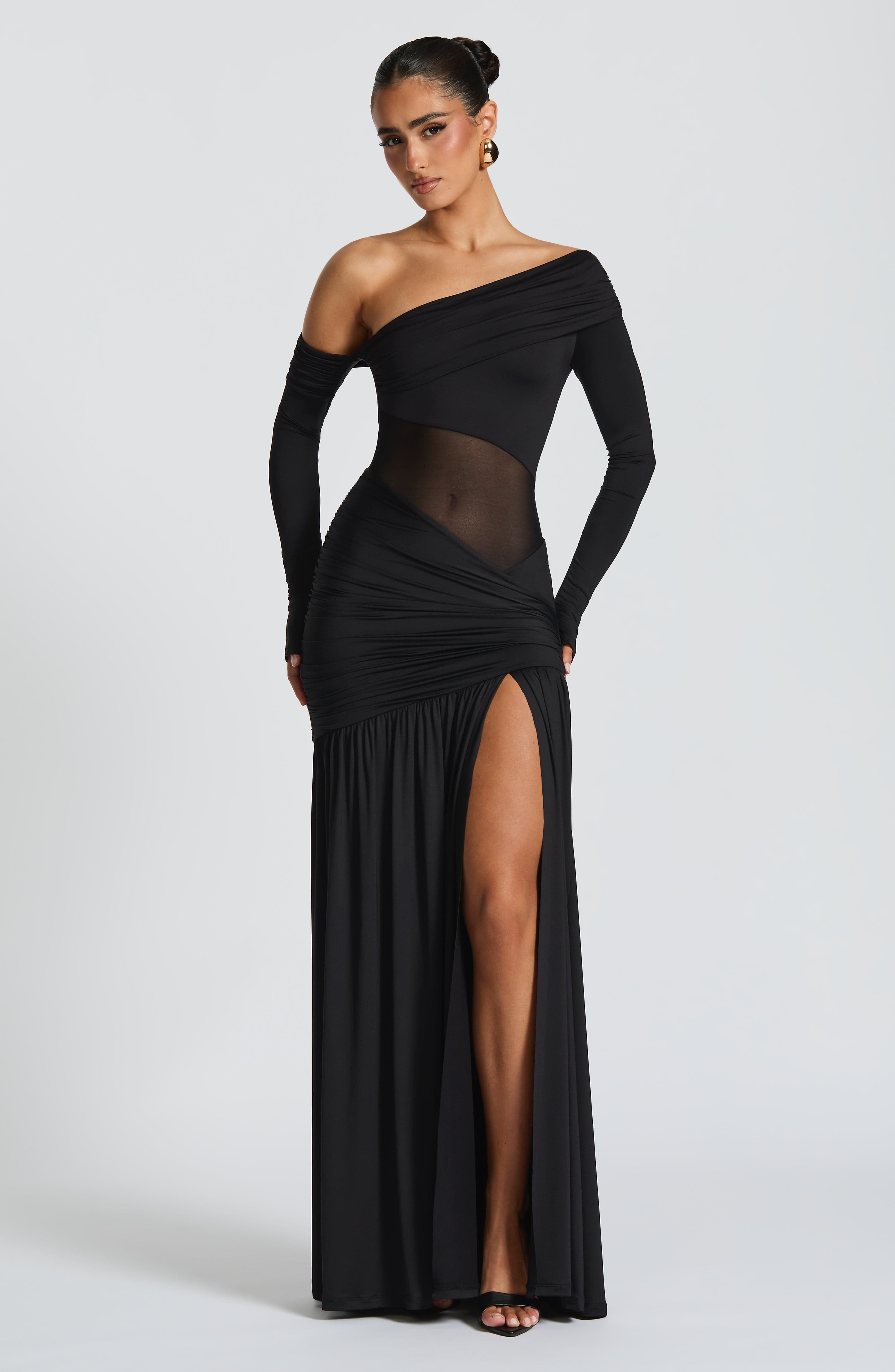 Ettalie Maxi Dress - Black Dress Babyboo Fashion Premium Exclusive Design