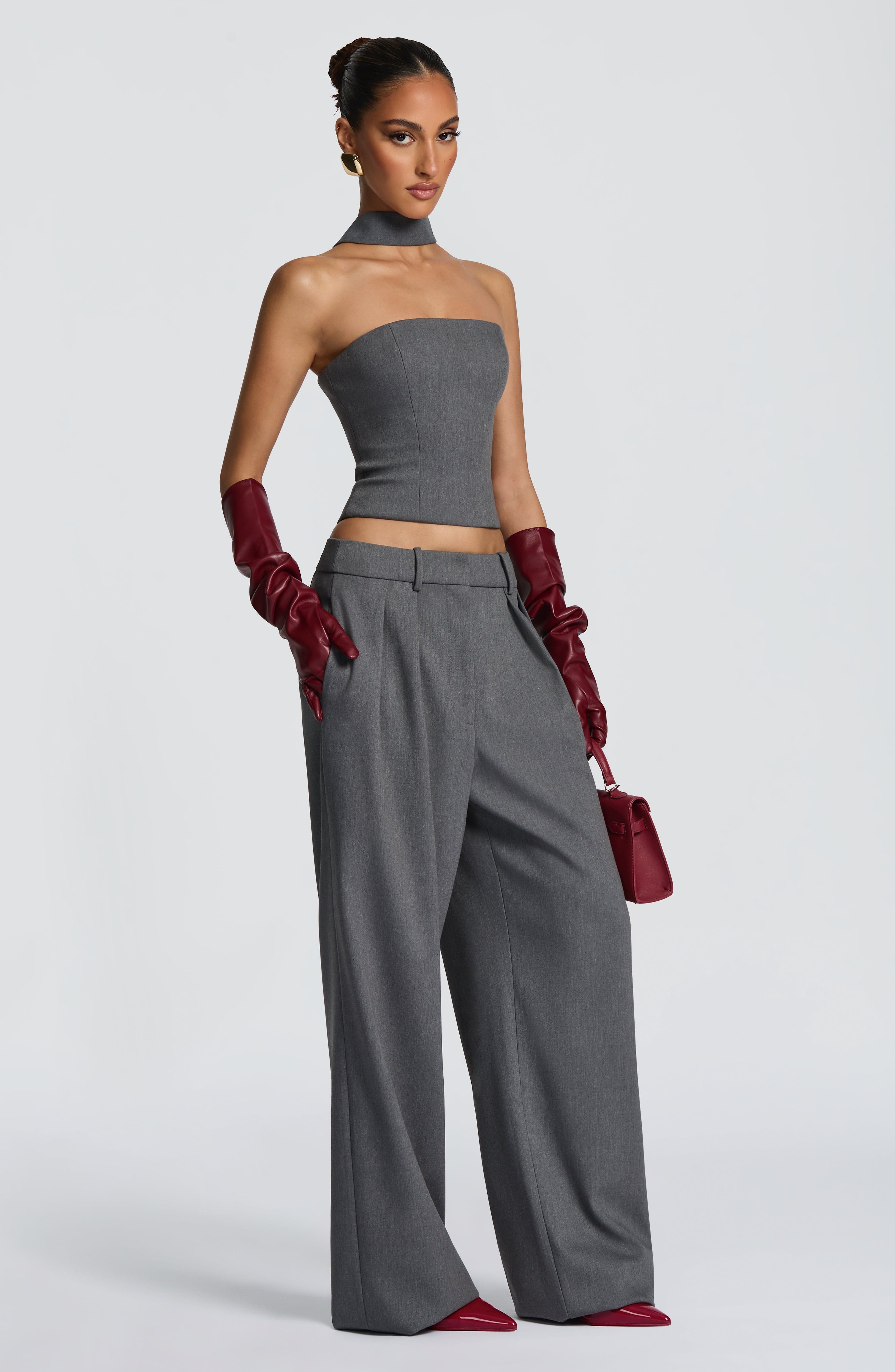 Frankie Gloves - Burgundy Accessories Babyboo Fashion Premium Exclusive Design