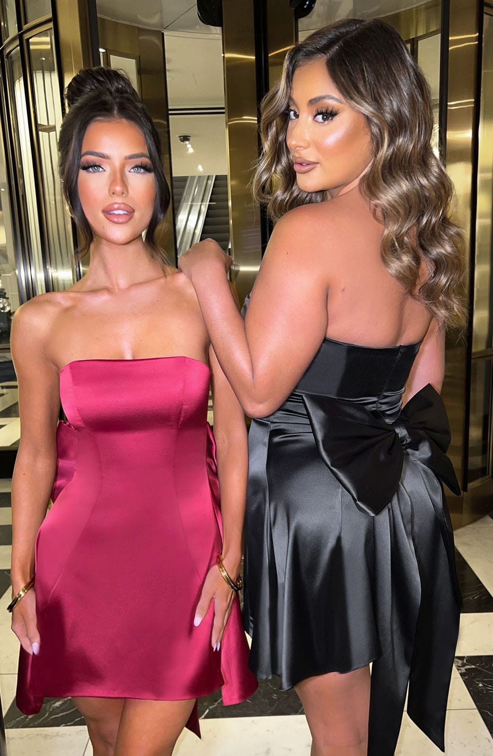 Freja Mini Dress - Burgundy Dress Babyboo Fashion Premium Exclusive Design