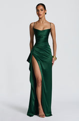 Helen Maxi Dress - Emerald Dress XS Babyboo Fashion Premium Exclusive Design