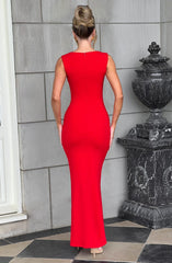Helena Maxi Dress - Red Dress Babyboo Fashion Premium Exclusive Design