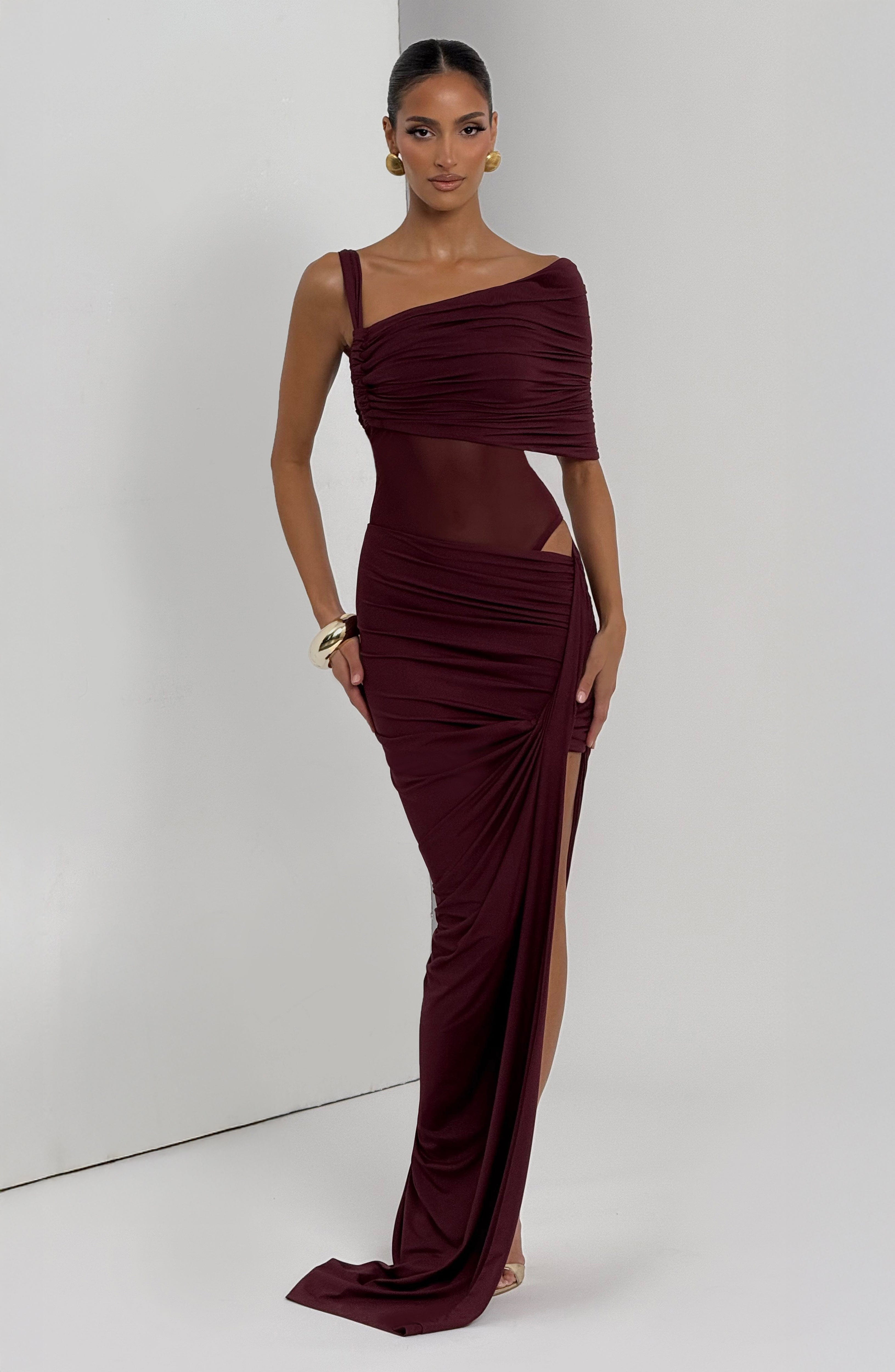 Henrietta Maxi Skirt - Cherry Lacquer Skirt Babyboo Fashion Premium Exclusive Design