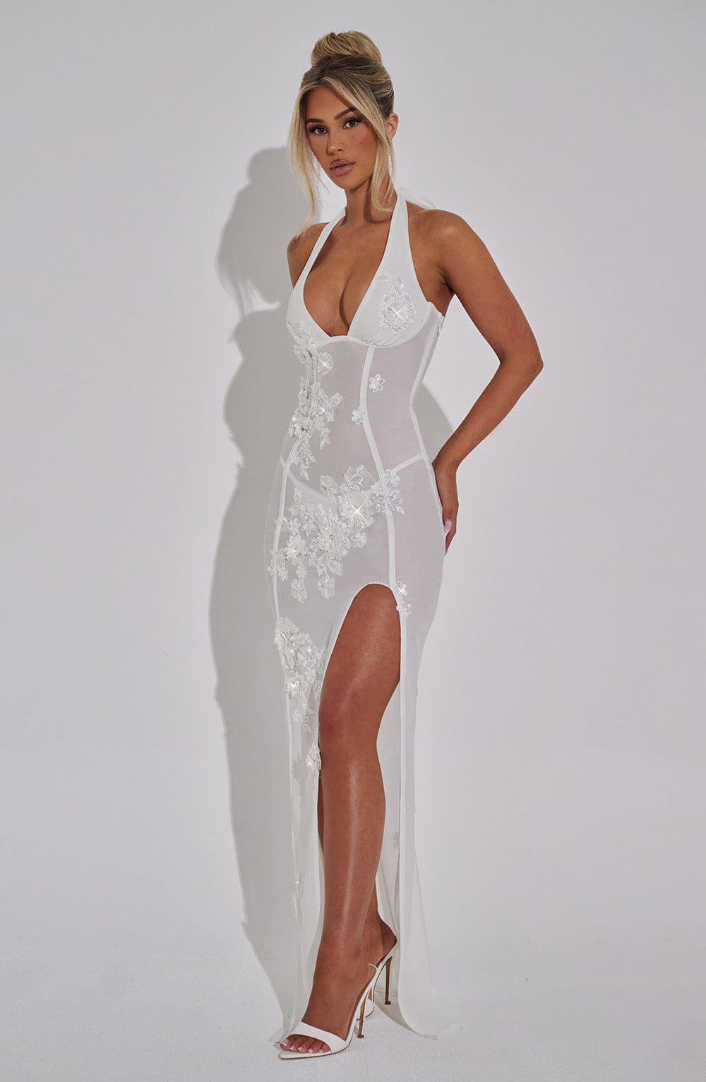 Jacqueline Maxi Dress - Ivory Dress Babyboo Fashion Premium Exclusive Design