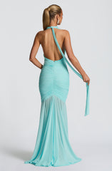 Janessa Maxi Dress - Aqua Dress Babyboo Fashion Premium Exclusive Design