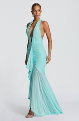 Janessa Maxi Dress - Aqua Dress Babyboo Fashion Premium Exclusive Design