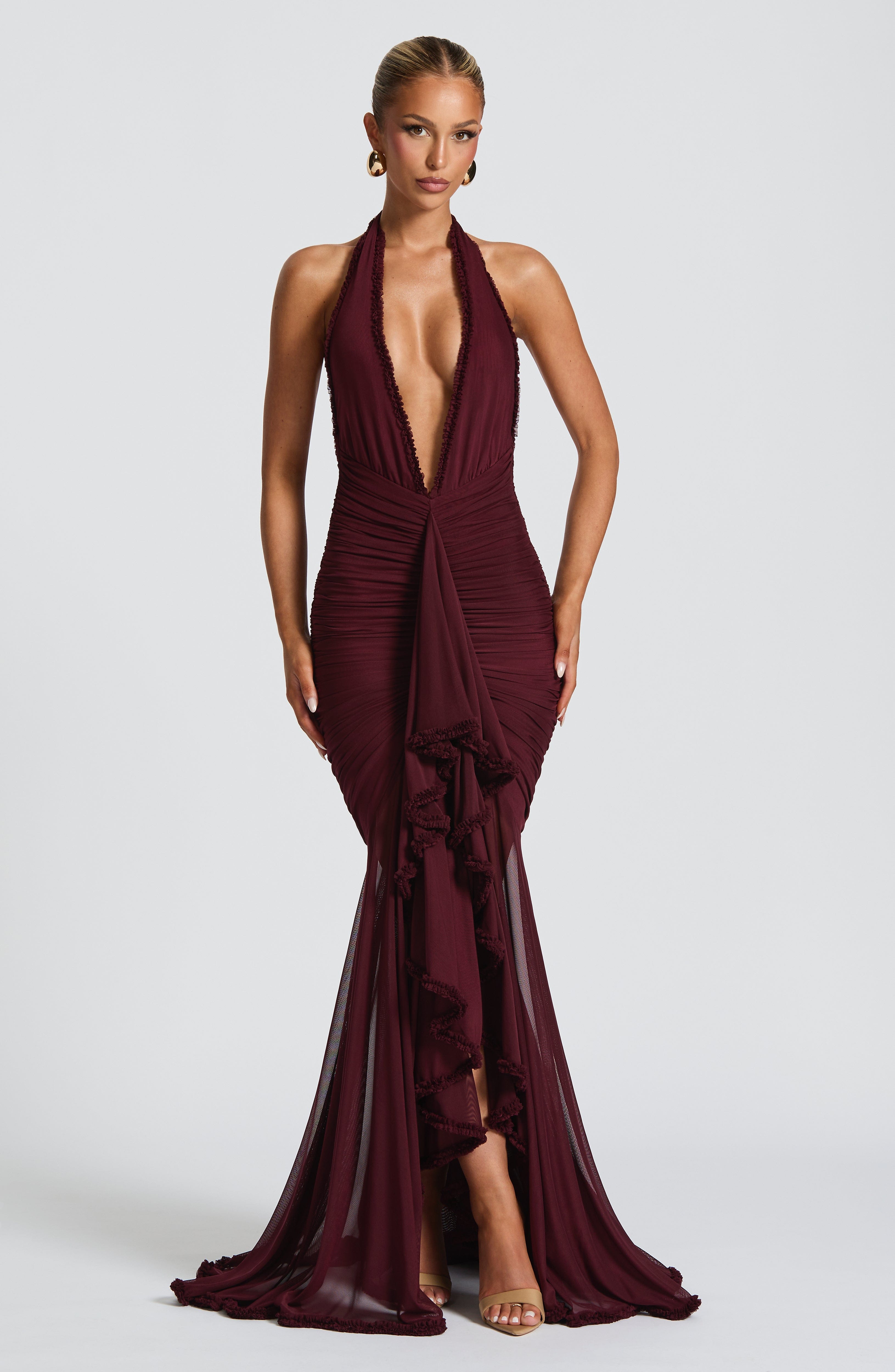 Janessa Maxi Dress - Cherry Lacquer Dress Babyboo Fashion Premium Exclusive Design