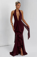 Janessa Maxi Dress - Cherry Lacquer Dress Babyboo Fashion Premium Exclusive Design