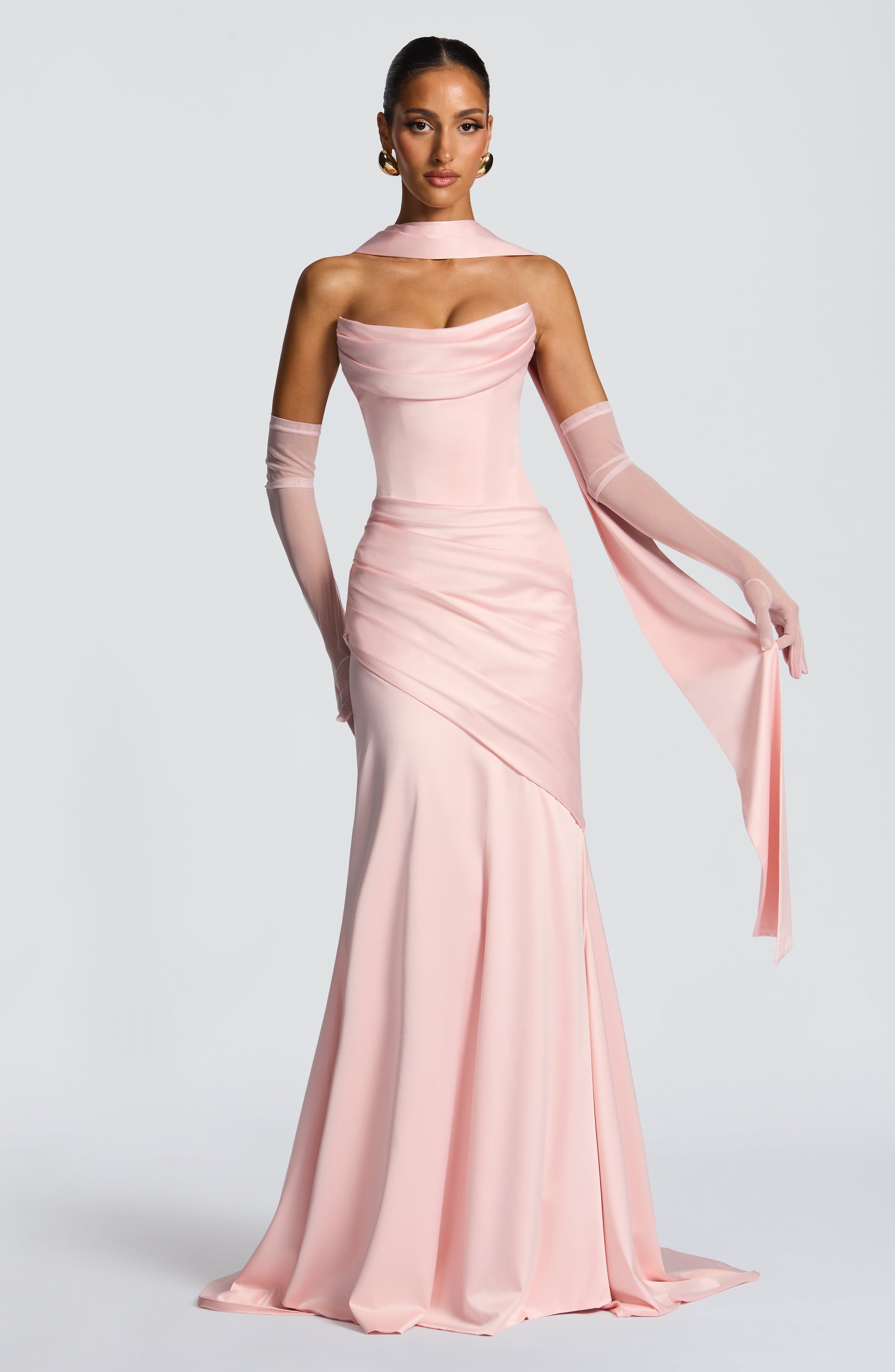 Kensington Maxi Dress - Blush Dress Babyboo Fashion Premium Exclusive Design