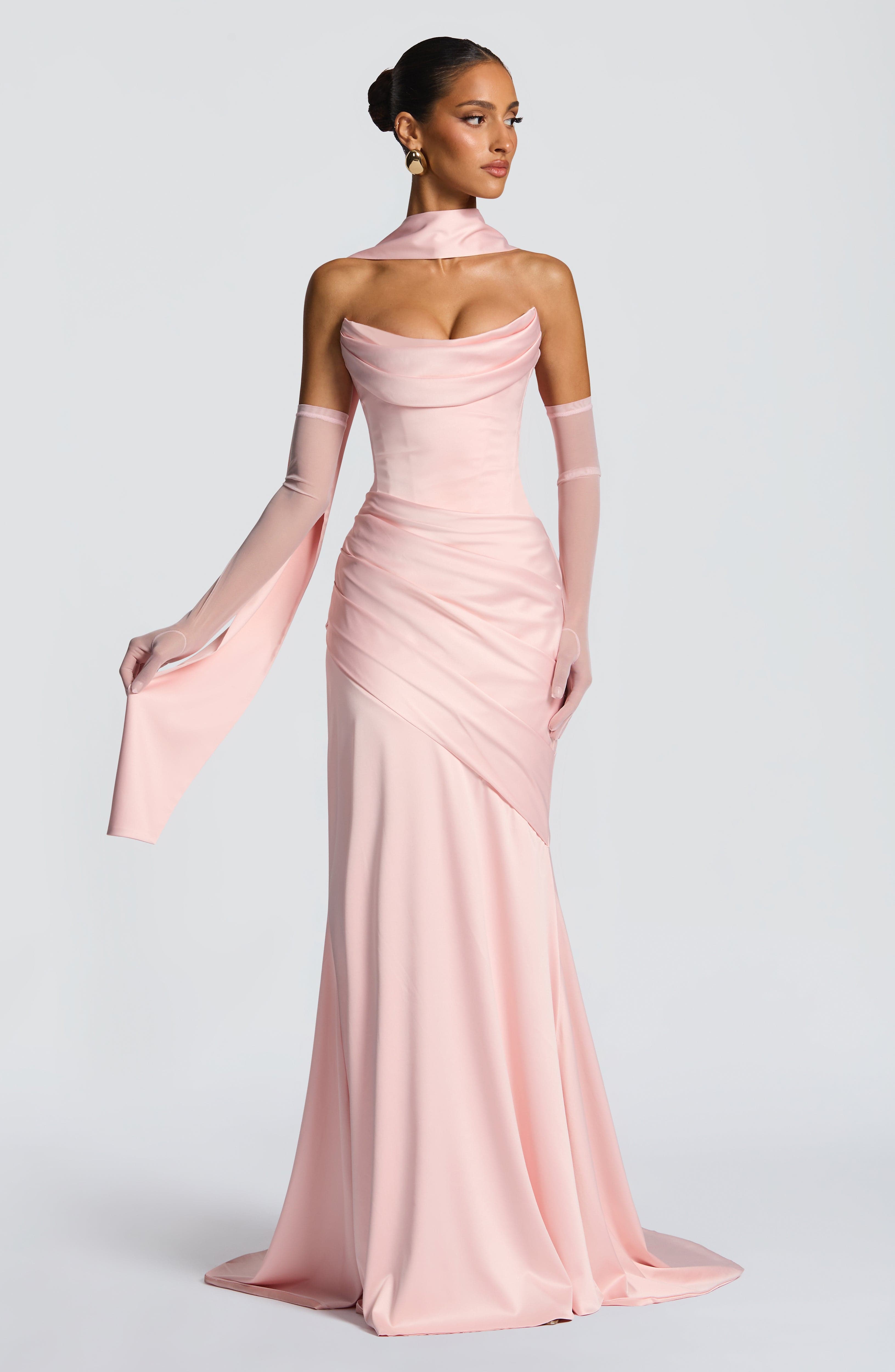 Kensington Maxi Dress - Blush Dress Babyboo Fashion Premium Exclusive Design