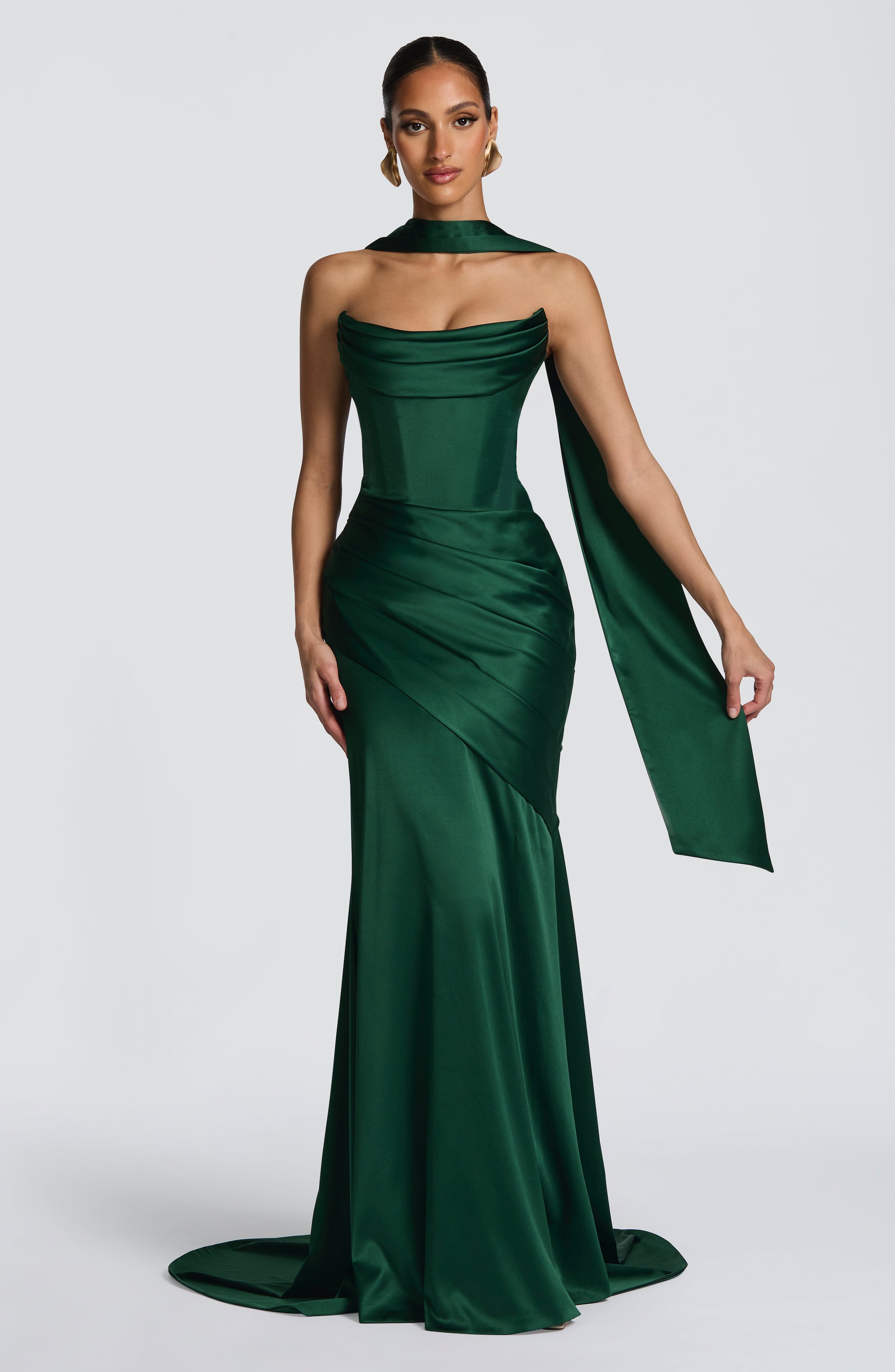 Kensington Maxi Dress - Emerald Dress Babyboo Fashion Premium Exclusive Design