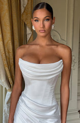 Kensington Maxi Dress - Ivory Dress Babyboo Fashion Premium Exclusive Design