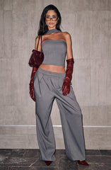 Kirsty Pants - Grey Marl Pants Babyboo Fashion Premium Exclusive Design