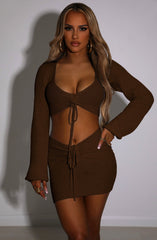 Leia Mini Skirt - Chocolate Babyboo Fashion Premium Exclusive Design
