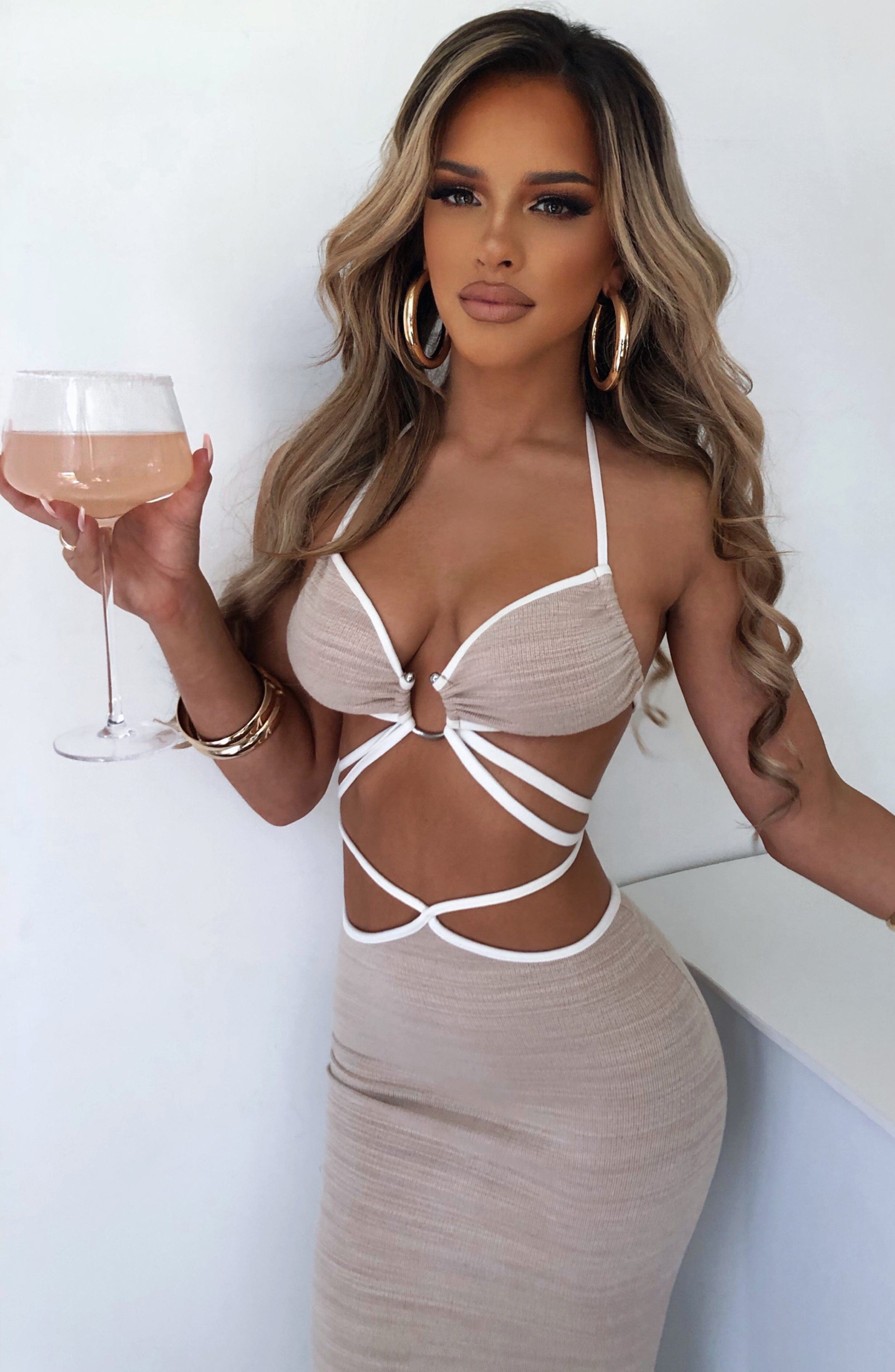 Lelita Maxi Skirt - Beige Babyboo Fashion Premium Exclusive Design