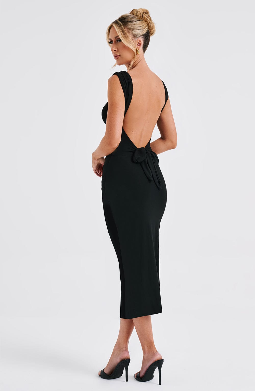 Malina Midi Dress - Black Dress Babyboo Fashion Premium Exclusive Design