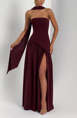 Maliyah Maxi Dress - Cherry Lacquer Dress XS Babyboo Fashion Premium Exclusive Design