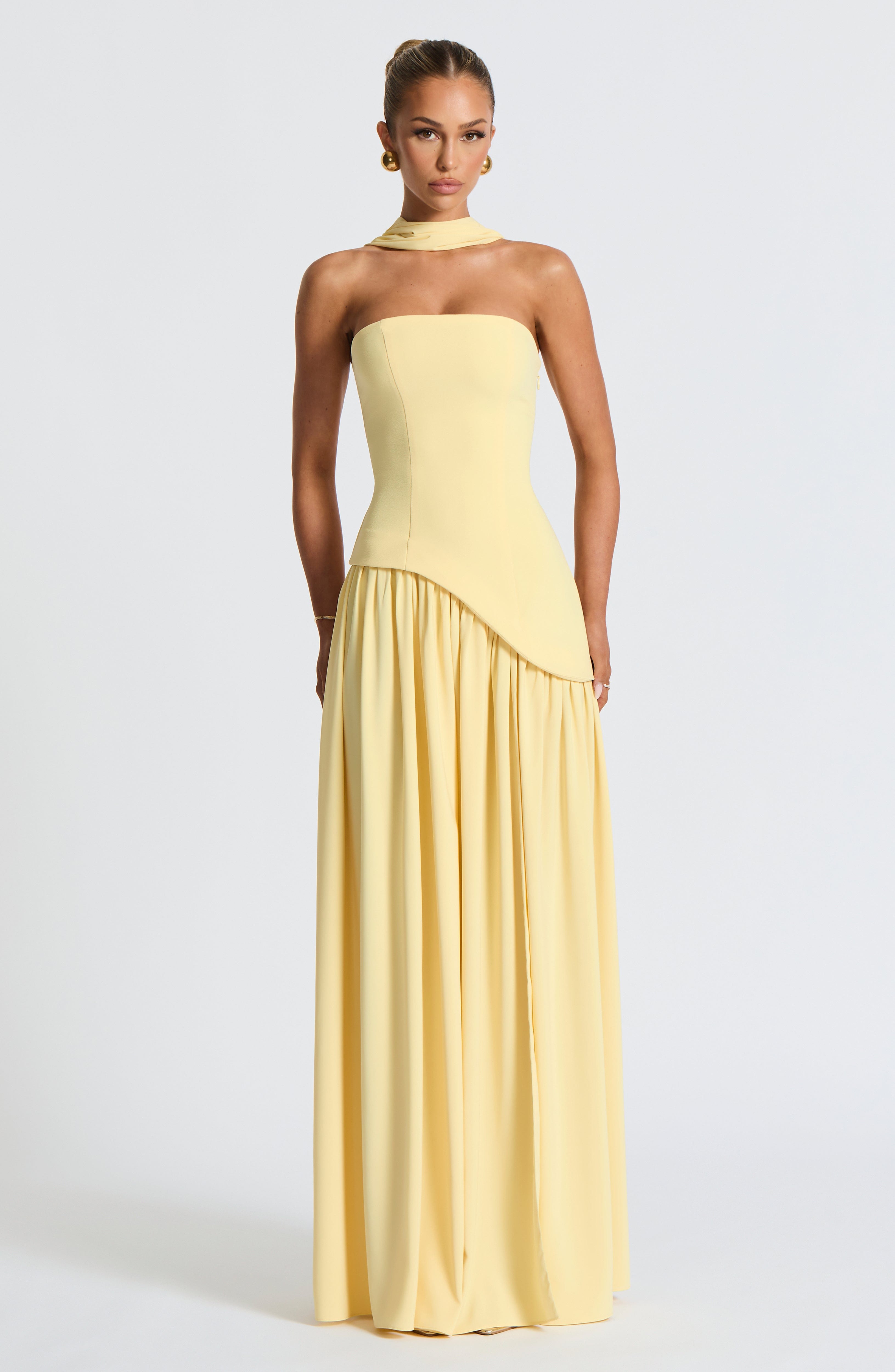 Maliyah Maxi Dress - Lemon Dress Babyboo Fashion Premium Exclusive Design