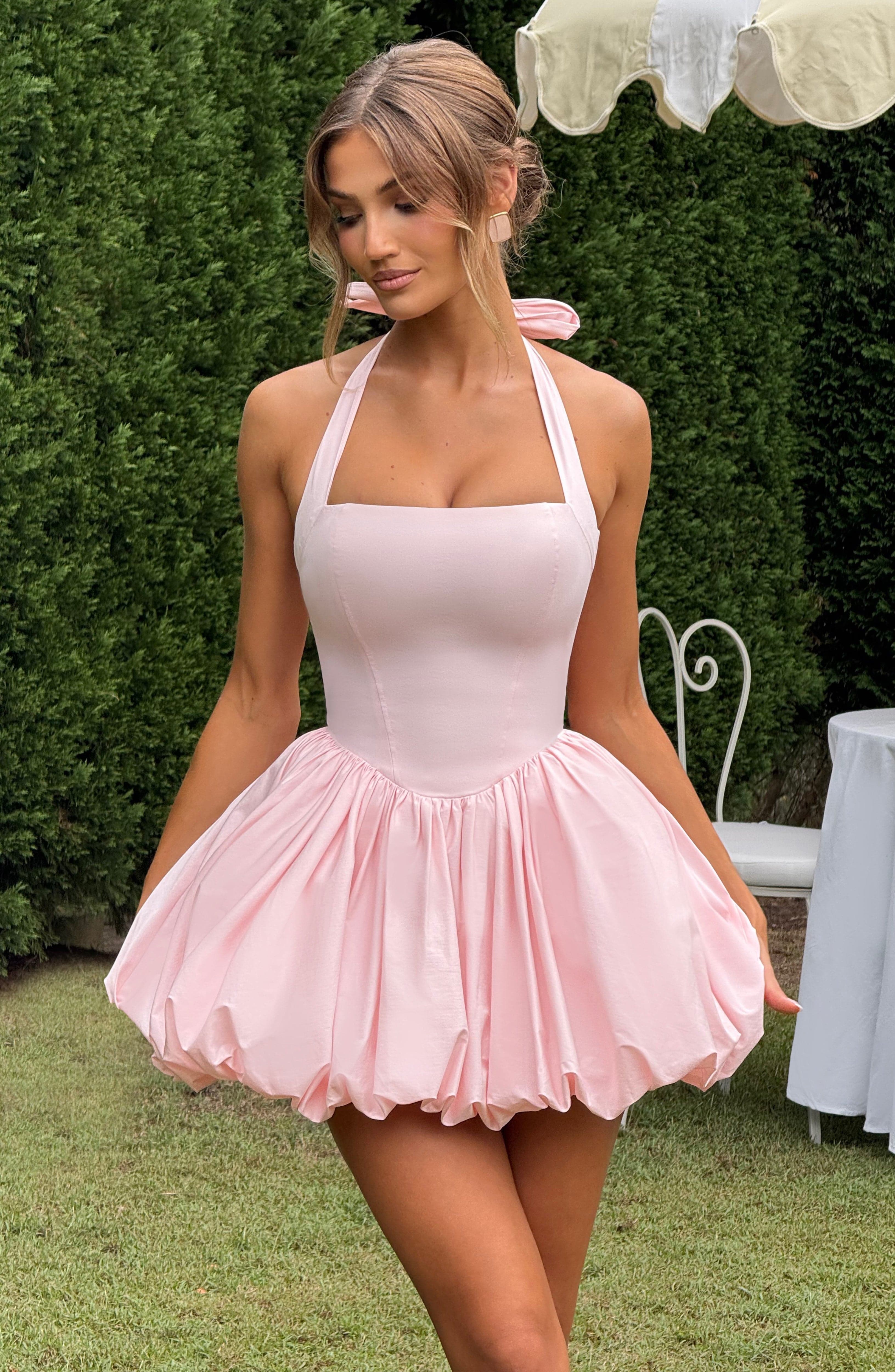 Maricia Mini Dress - Blush Dress Babyboo Fashion Premium Exclusive Design