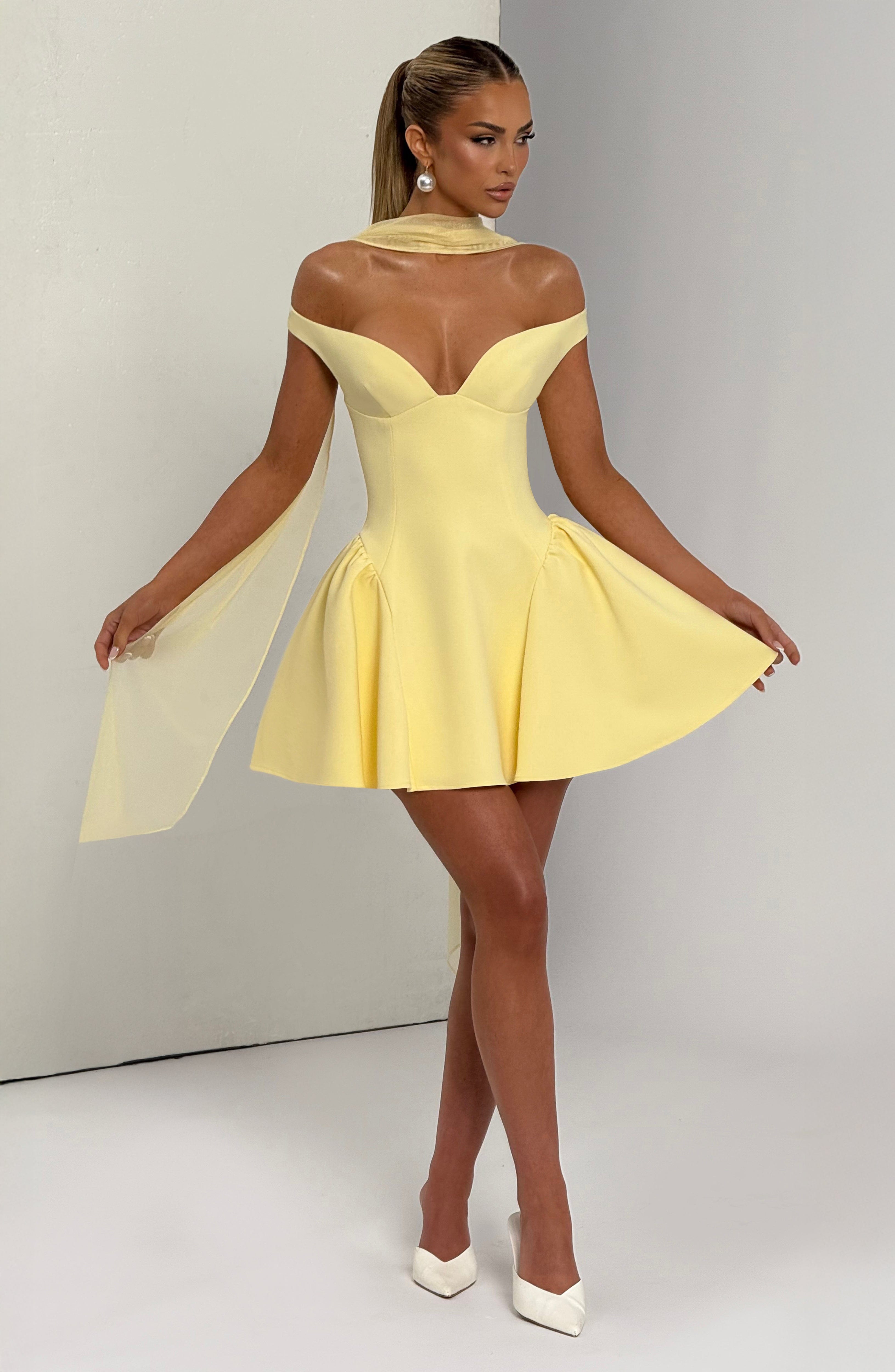 Marla Mini Dress - Lemon Dress Babyboo Fashion Premium Exclusive Design
