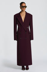 Michelle Coat - Plum Jacket Babyboo Fashion Premium Exclusive Design