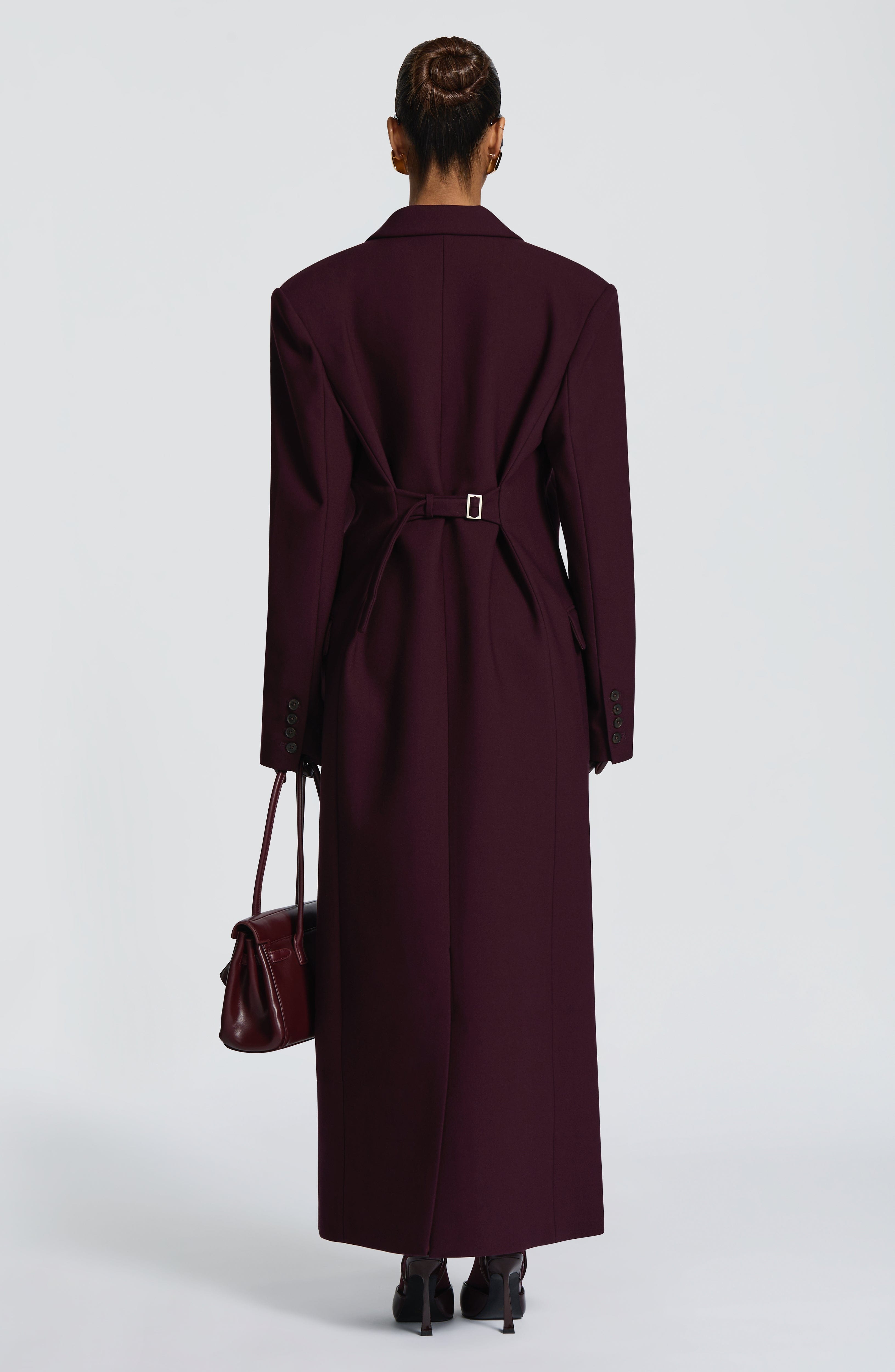 Michelle Coat - Plum Jacket Babyboo Fashion Premium Exclusive Design