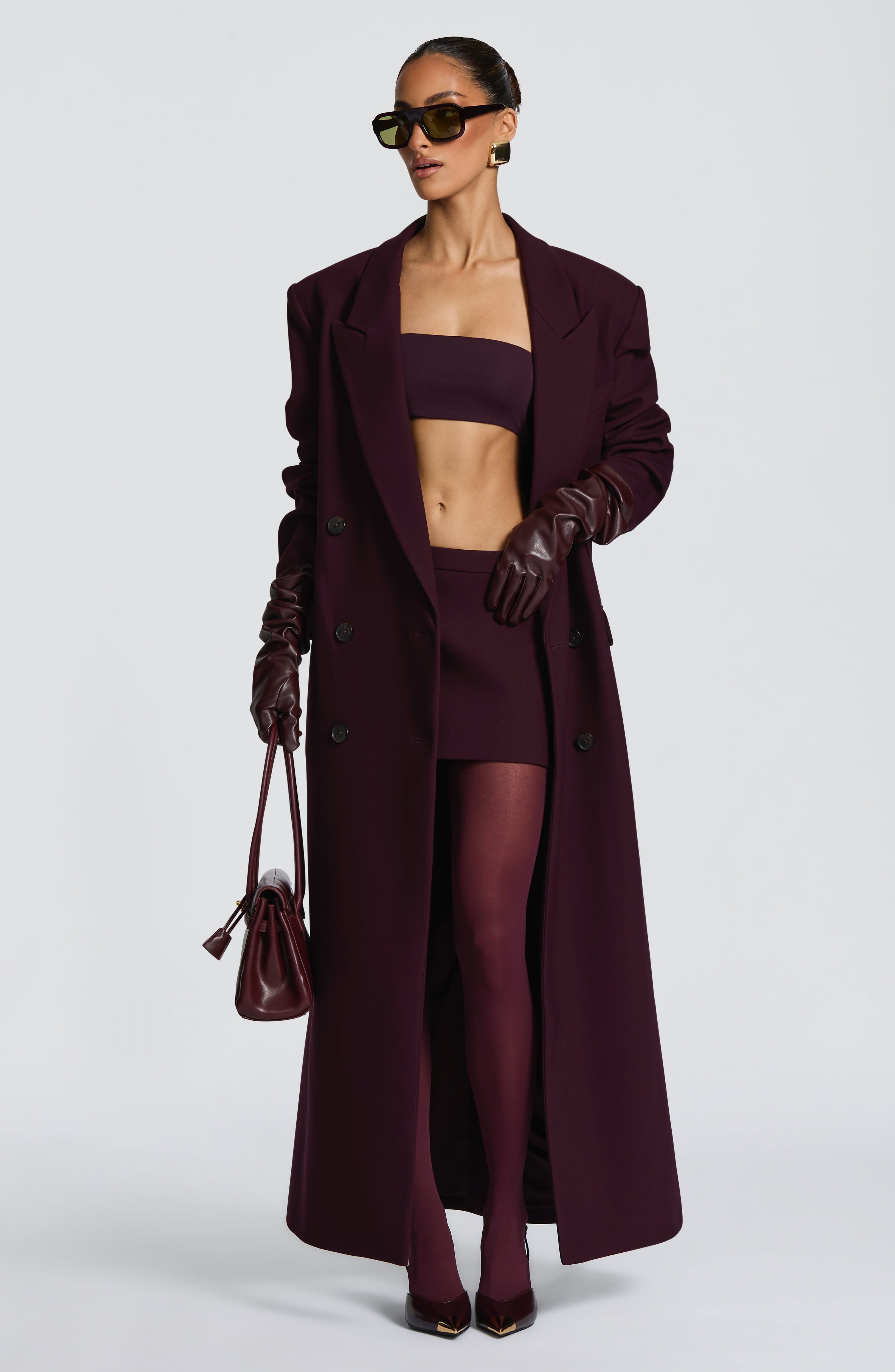 Michelle Coat - Plum Jacket Babyboo Fashion Premium Exclusive Design