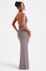 Nala Maxi Dress - Charcoal Dress Babyboo Fashion Premium Exclusive Design